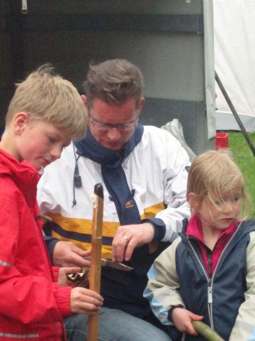 25.05.2013 Fußballübertragung bei "Väter zelten mit ihren Kindern"