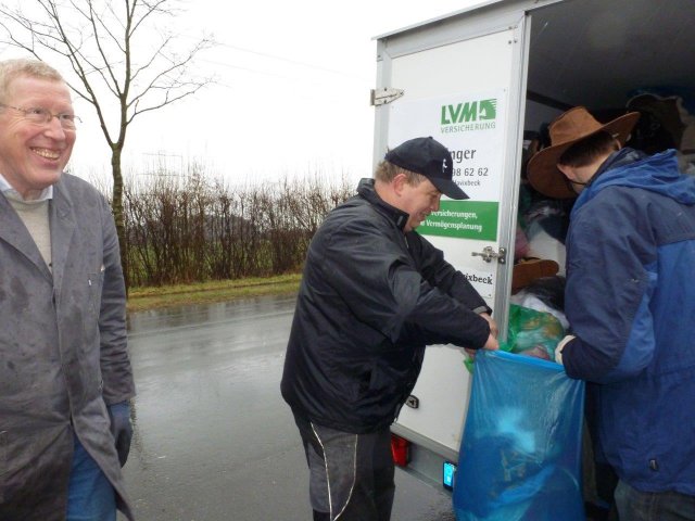 01.02.2014 Altkleiderstrassensammlung der Kolpingfamilie