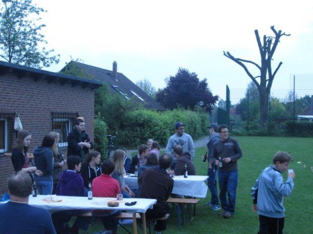 26.04.2014 die Kolpingfamilie Havixbeck spielt Kubb