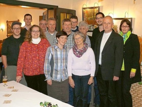 Mit Claudia Thier (Mitte, links) wurde bei den turnusgemäßen Vorstandswahlen zum ersten Mal eine Frau zur Vorsitzenden der Kolpingfamilie Havixbeck gewählt. Foto: Ansgar Kreuz